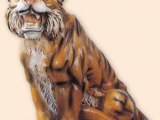 Dyr Tiger -siddende – Resin – naturtro